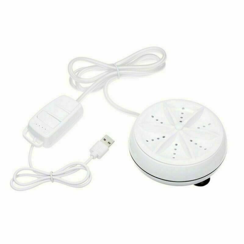 3 in 1 Compact Washing Machine Ultrasonic Rotating Bubbler Turbo Laundry Washer