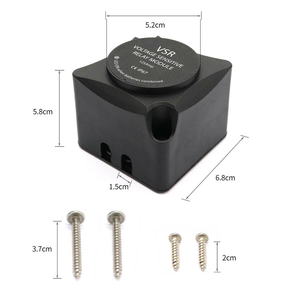 Universal Smart Battery 125A Isolator VSR Voltage Sensitive Relay