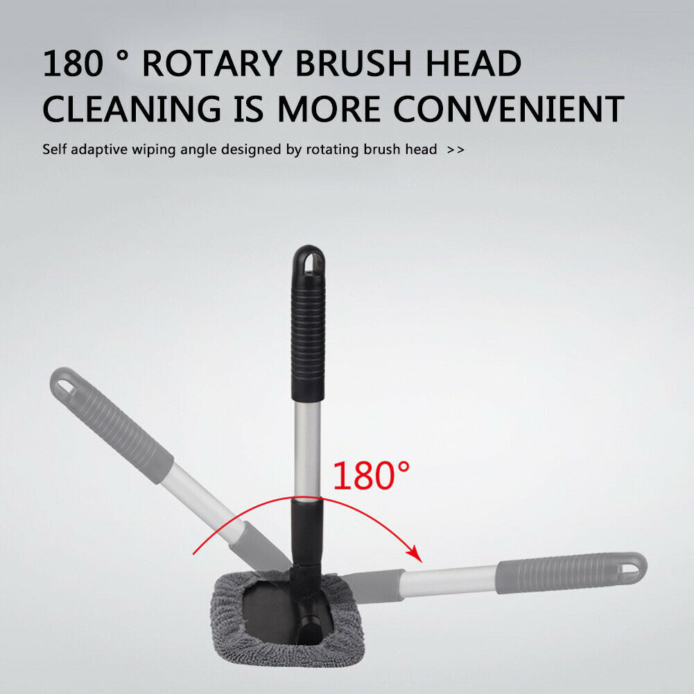 Car Windshield Cleaner Micro Fiber Window Cleaning Tool Home Glass Wiper @