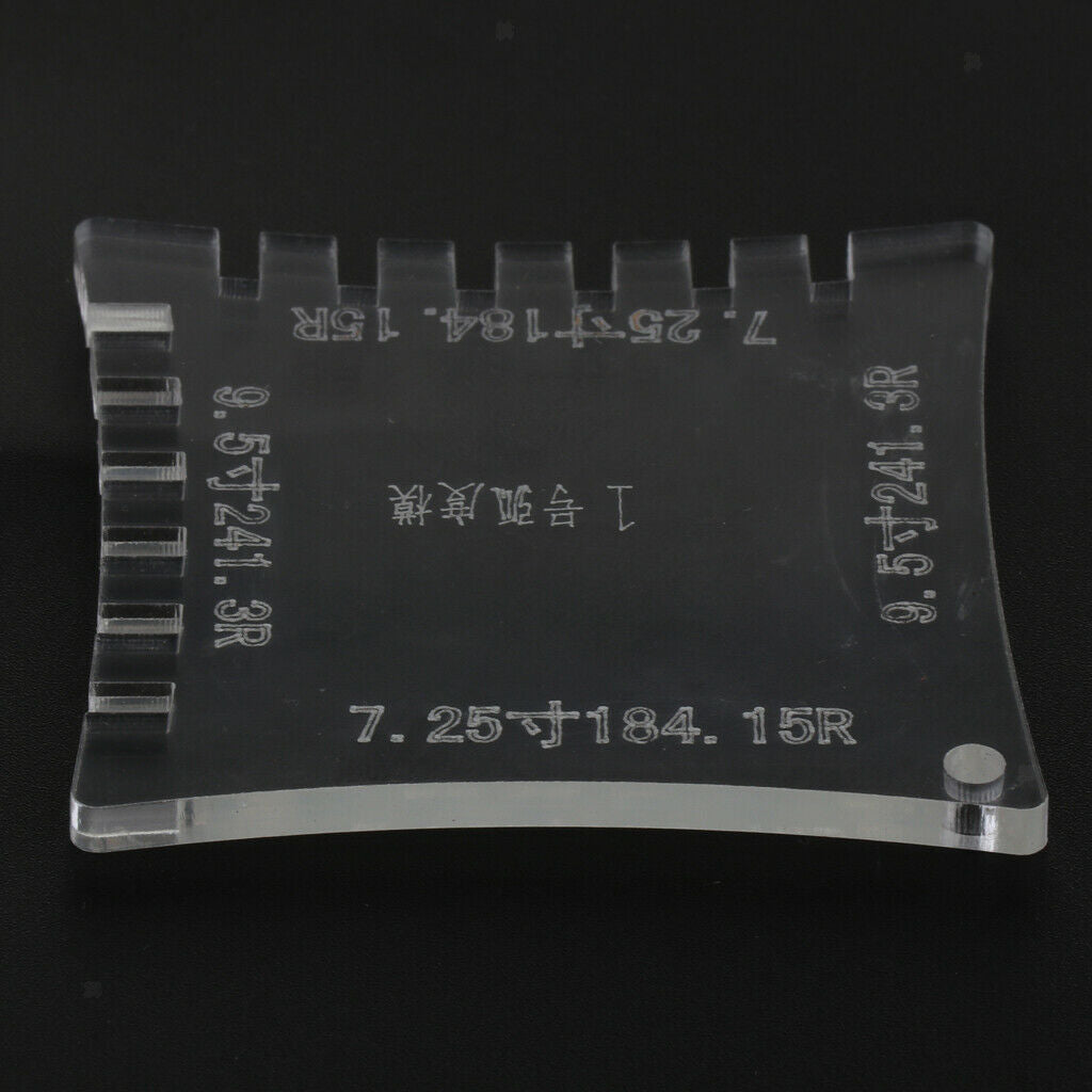 1pc Professional Acrylic Guitar Ruler String Action Radius Gauge DIY Tool #1