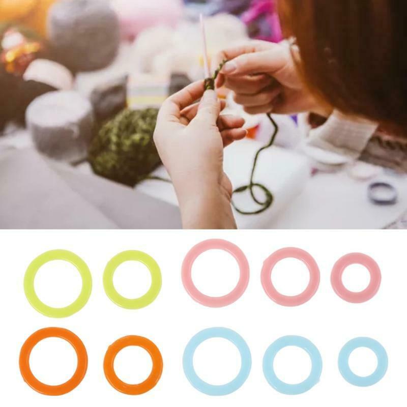 300pcs Round Knit Knitting Marking Circles Rings Markers Crochet Stitch DIY Tool