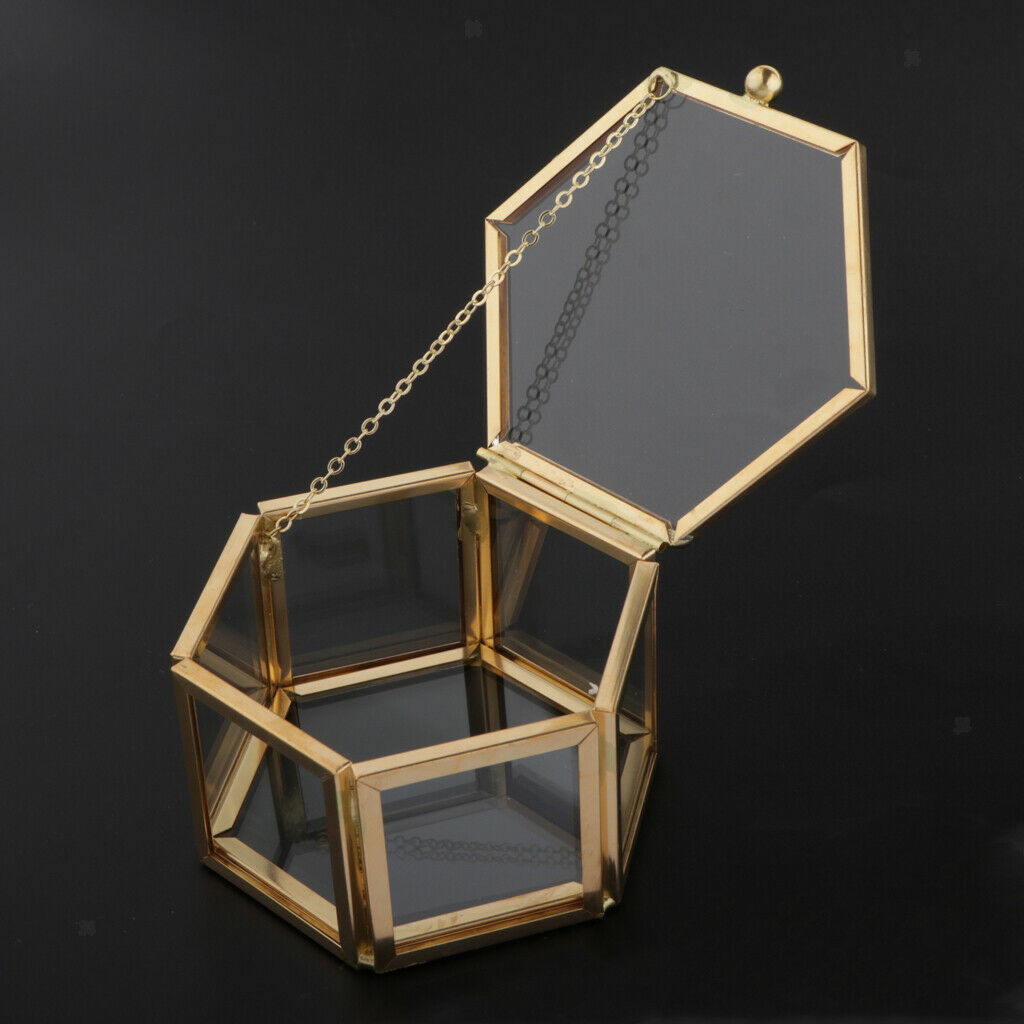 Vanity Glass Jewellery Organizer Box Display Flowers Holder for Ring Earring