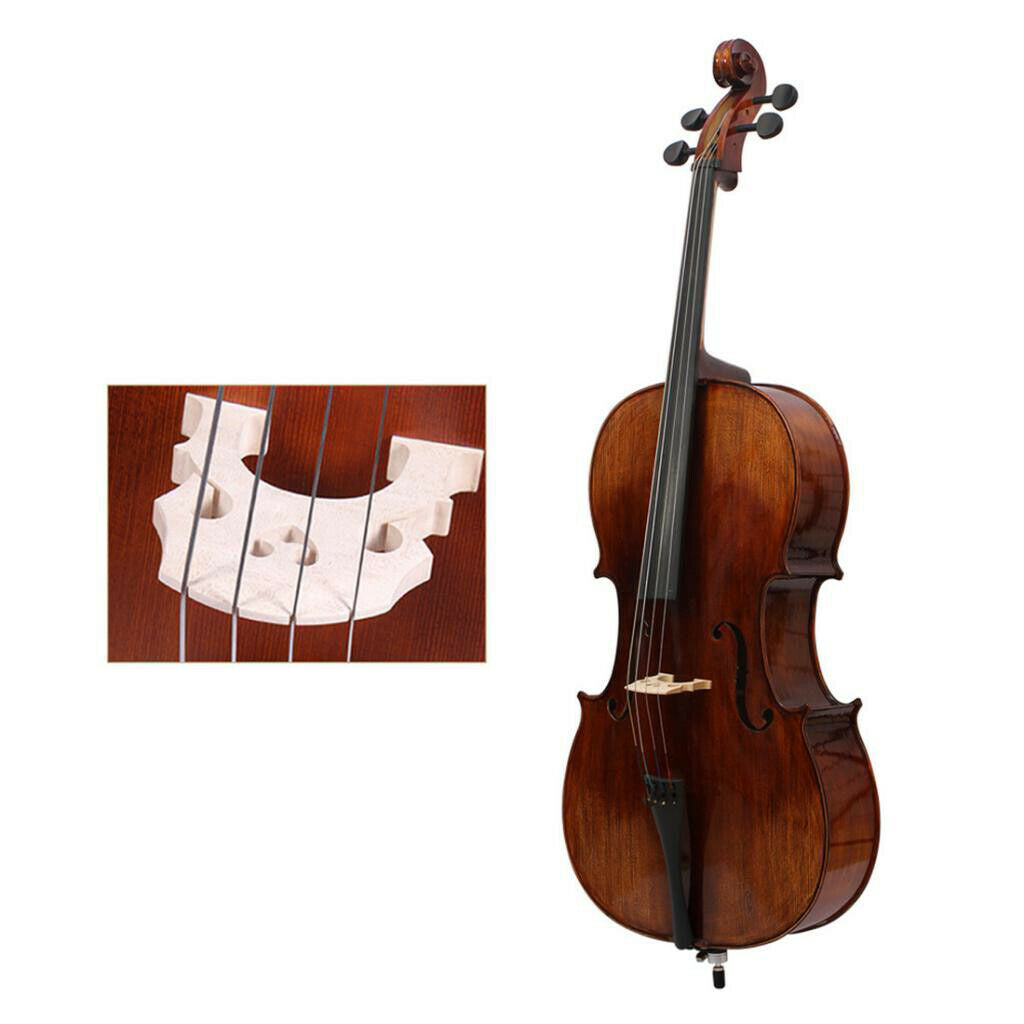 Maple     Wood     4  /  4     3  /  4     Size     Cello     Bridges