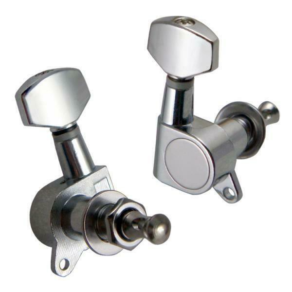 Chrome Enclosed Guitar Tuning Pegs Tuners for