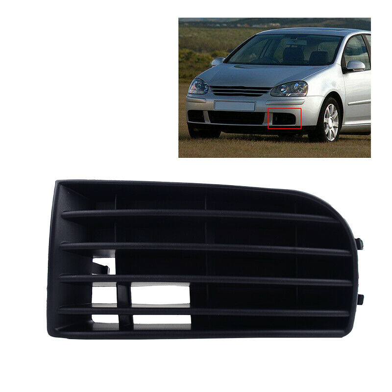 Left Bumper Lower Fog Light Grille Cover fit for VW Golf 5 MK5 2004 to 2008 Atn