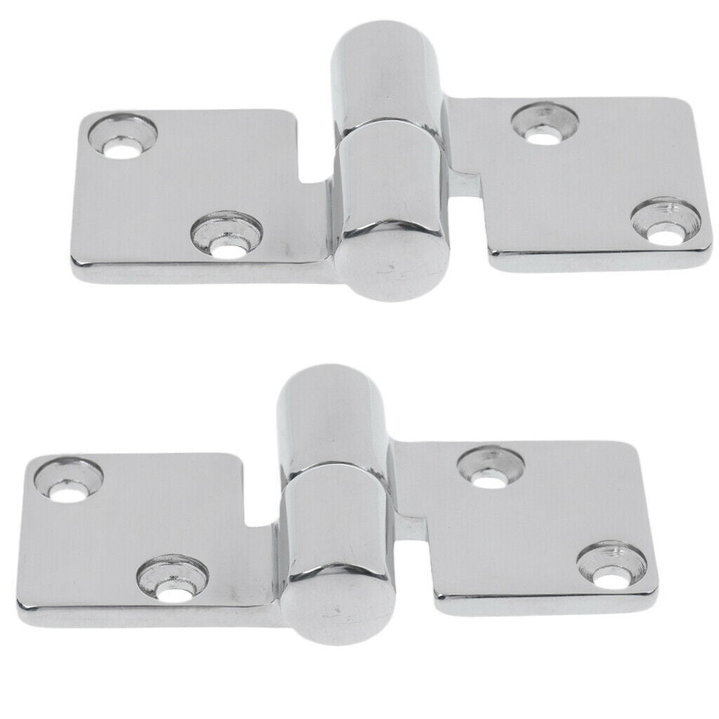2x Marine 90x38mm Take-Apart Hinge Stainless Steel Lift-off Hinge Left Hand