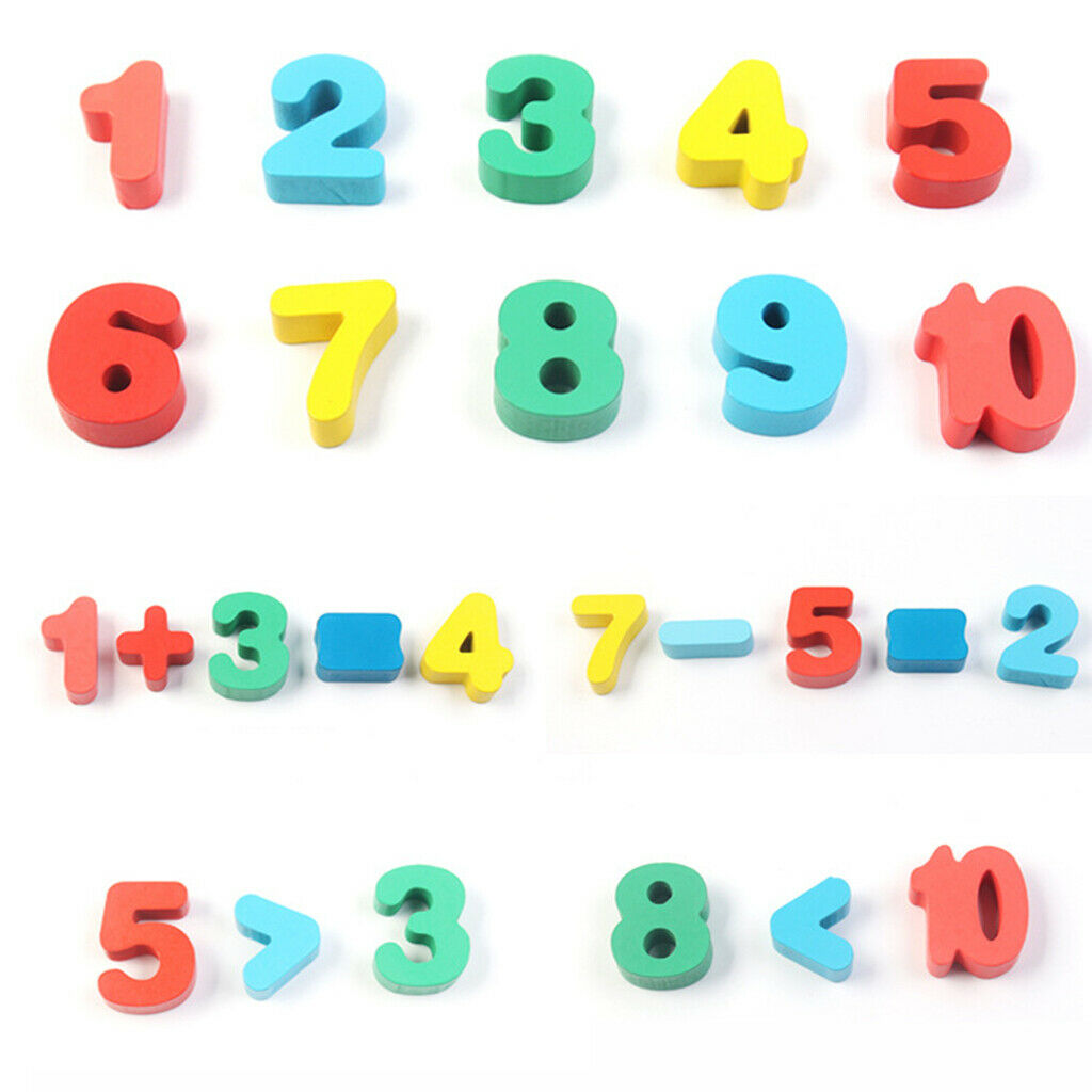 Learning Montessori Wooden Toys Kids Math Fishing Count Numbers Puzzle