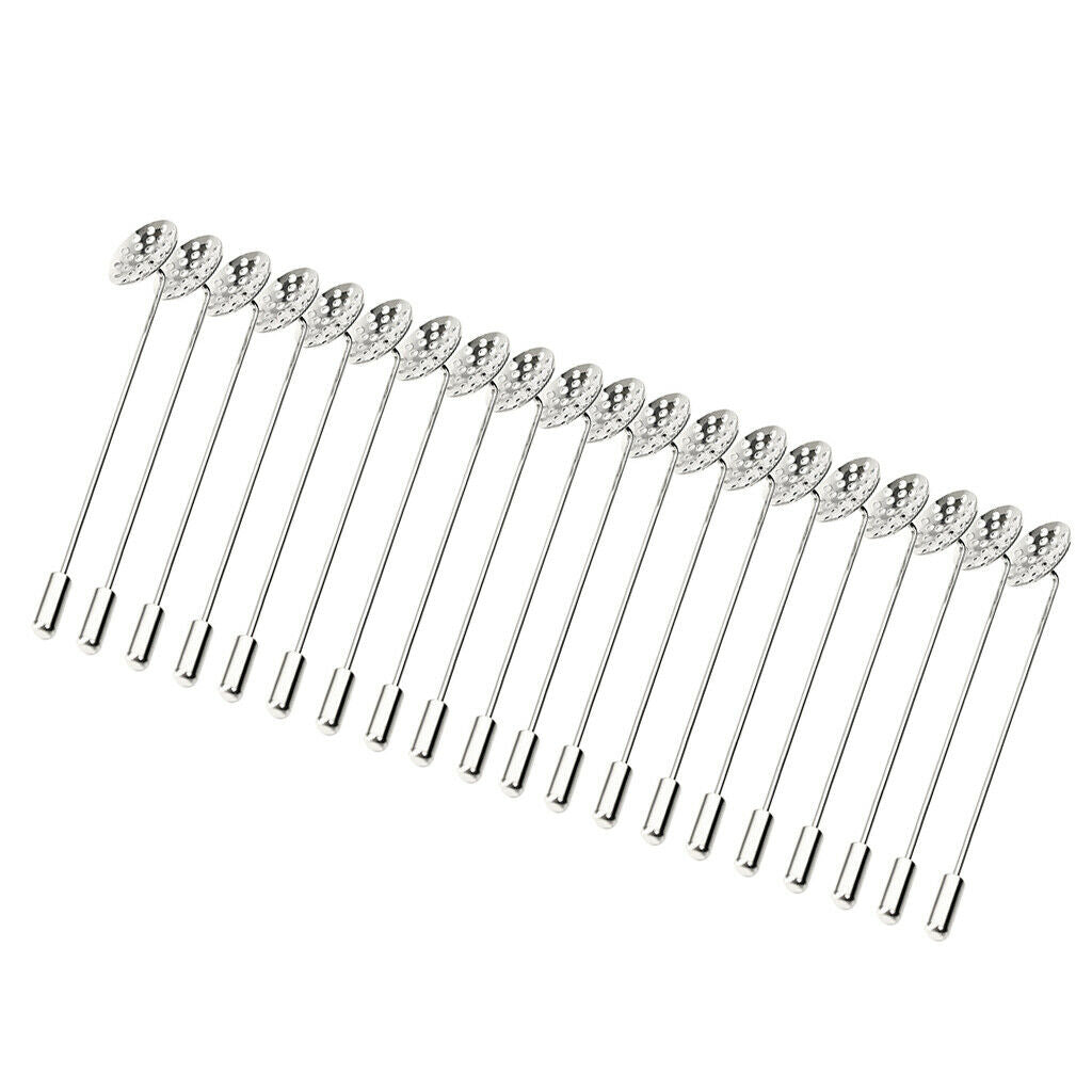 20pcs Stick Pin Clutch Brooch Findings Making Accessory Boutonniere DIY