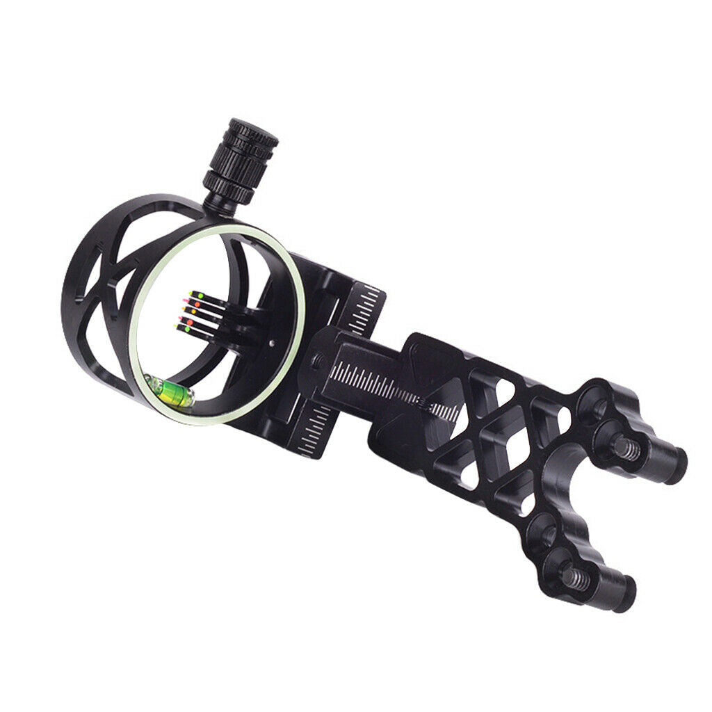 Deluxe Bow Sight 5 Pin Shooting Slider Archery Compound Bow Aim Accessories