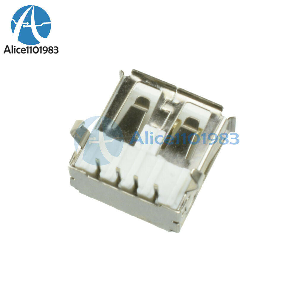 20PCS USB Type A Female Socket A/F 90 degree Female Socket Connector