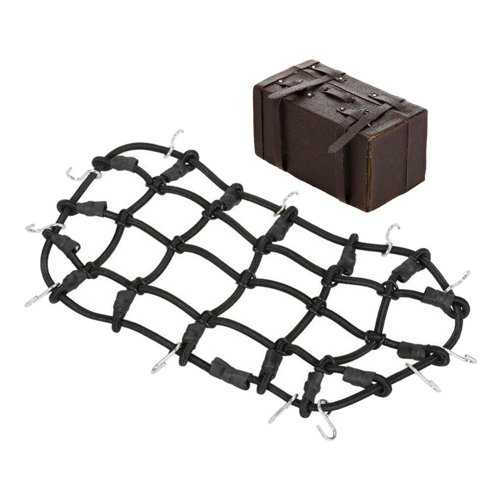 RC 1/10 Luggage Carrier Net With Luggage Box for RC4WD D90 RC Rock Crawler