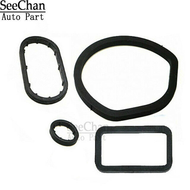 Set of 4 Oil Filter Housing Seal Kit Fit for Mercedes W208 W209 W210 W211 W220
