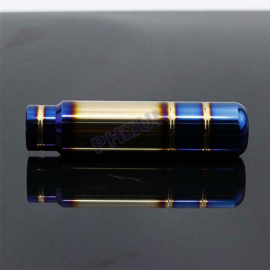 5'' Universal Car Gear Shift Knob Shifter Lever w/ Adapters Aluminum Burnt Blue