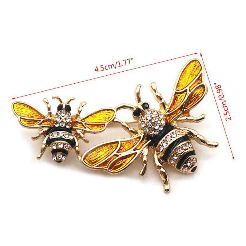 Bee Brooch Enamel Corsage Decoration Jewelry Exquisite Luxury Insect Pins Badge