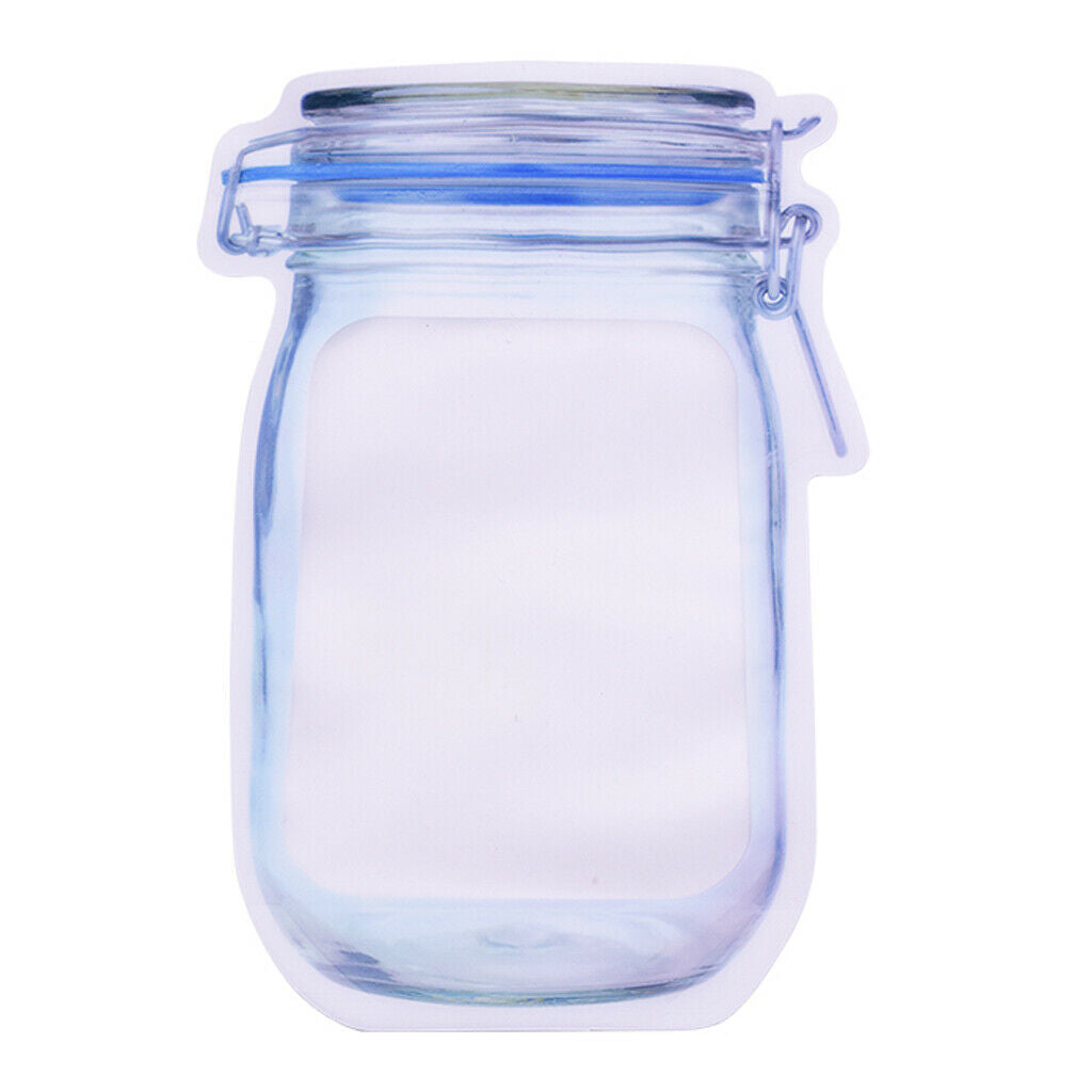 Mason Jar Design  Seal Zipper Bags Food Storage  20Pcs