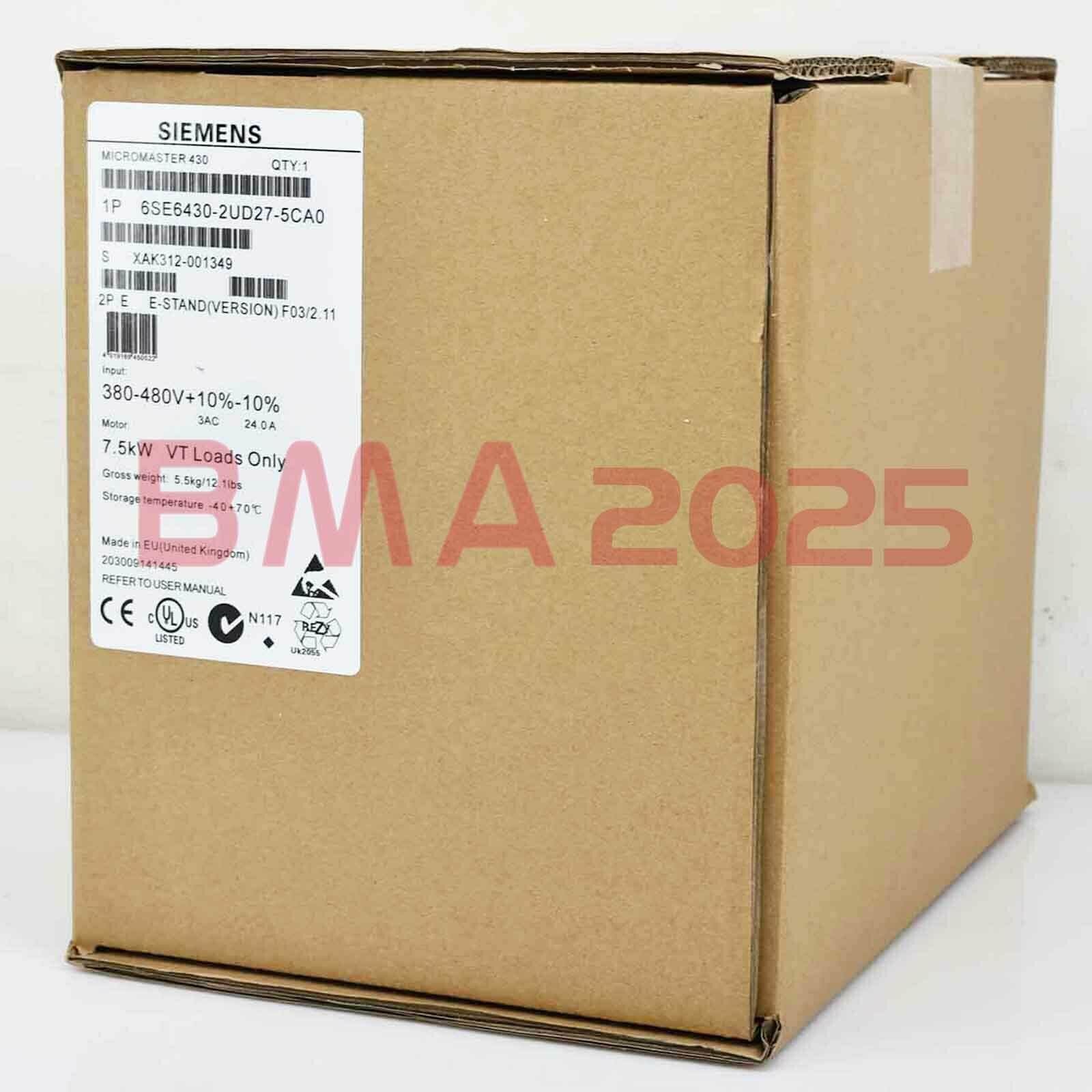 New 6SE6 430-2UD27-5CA0 6SE6430-2UD27-5CA0 1 year warranty DHL free Ship SM9T