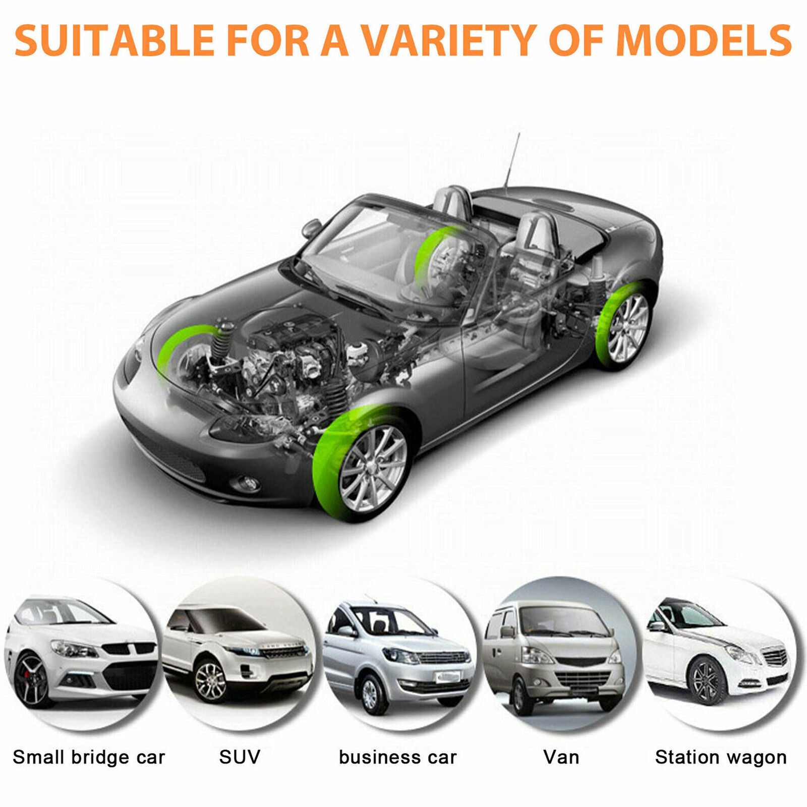 Wireless Touch Solar TPMS LCD Car Tire Pressure Monitoring System 4 Sensor Alarm