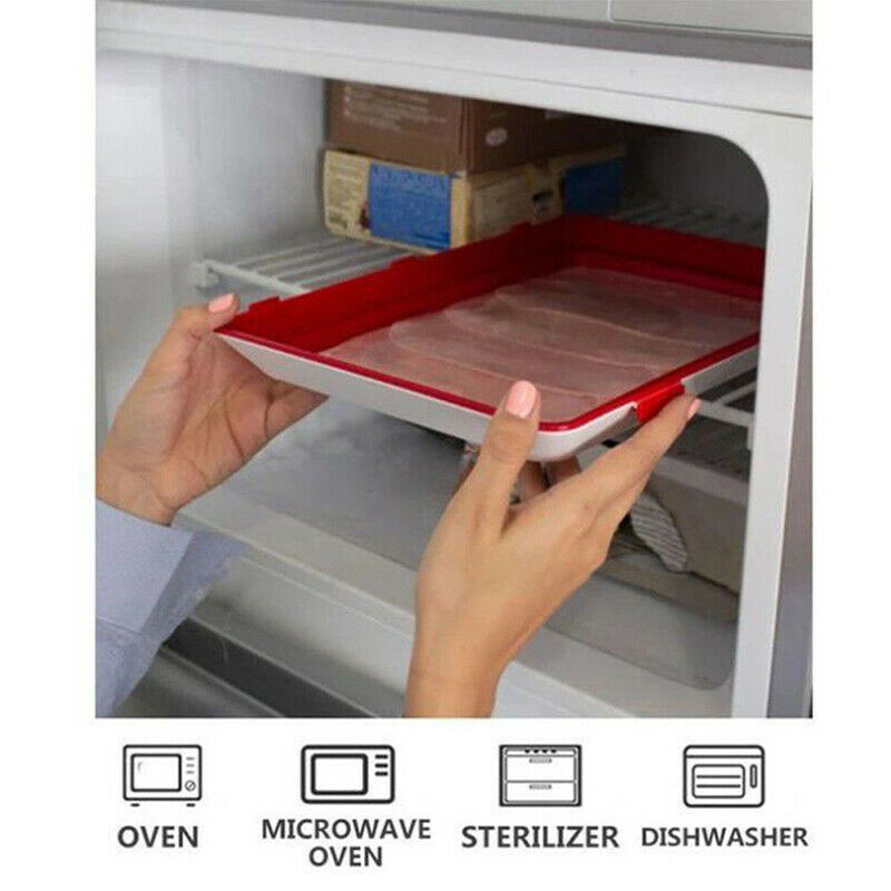 Fresh Food Preservation tray Organizer Pallet Refrigerator Food Kitchen GadgBDA