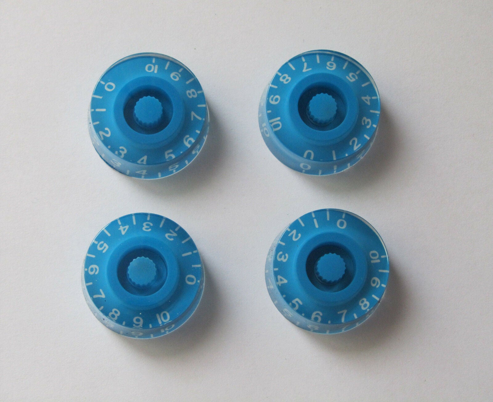 4x Blue LP Guitar Control Knobs Speed Dial Knobs for Les Paul Guitar