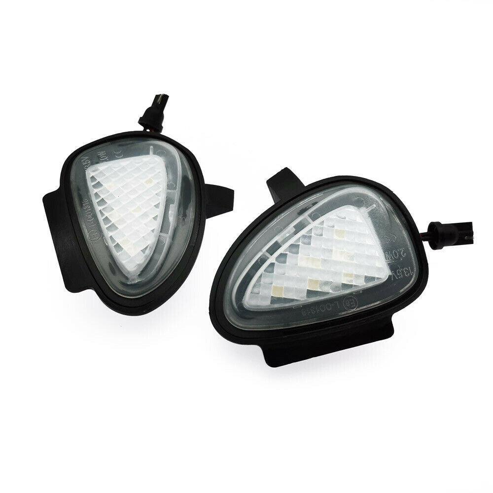 2Pcs White Under LED Side Mirror Puddle Light Lamp For VW MK6 6 MKVI 2010-2014