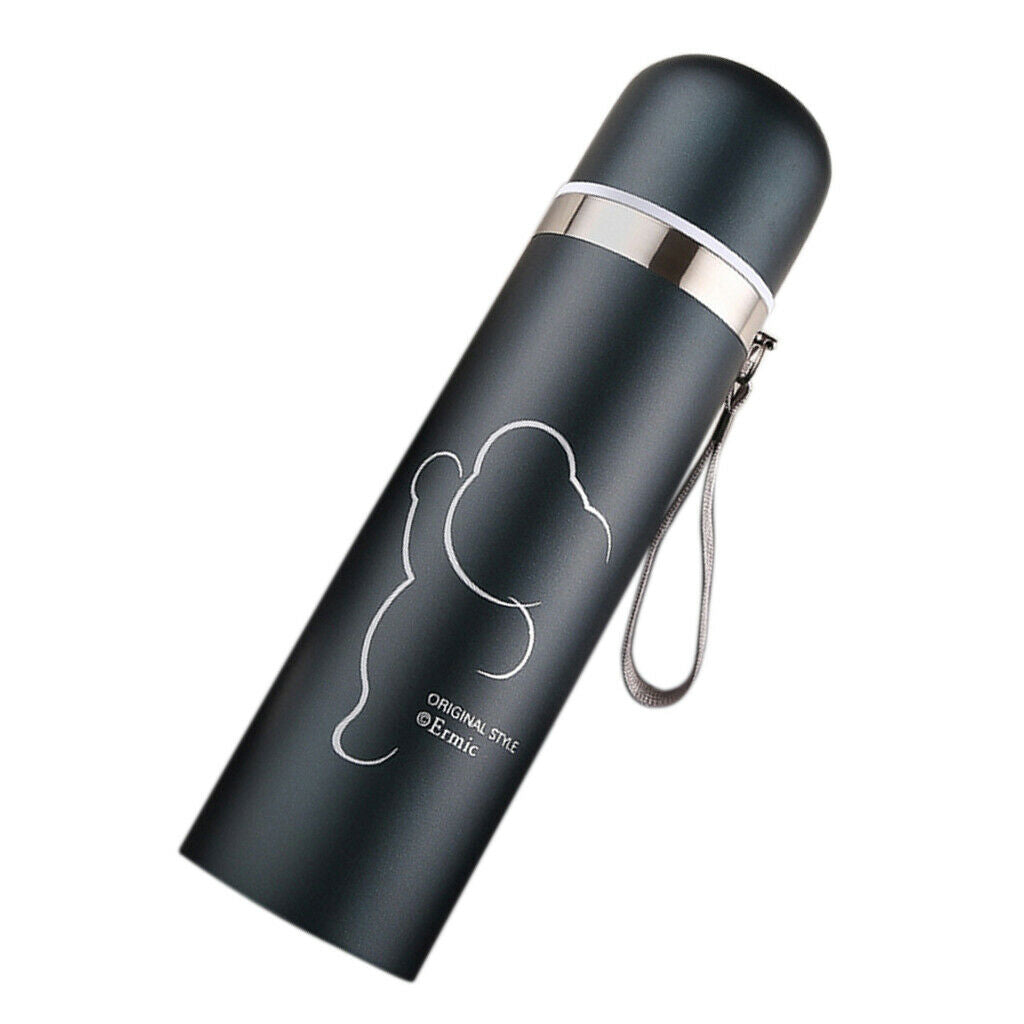 Stainless Steel Insulated Vacuum Cup Travel Mug Water Bottle Matte Blue