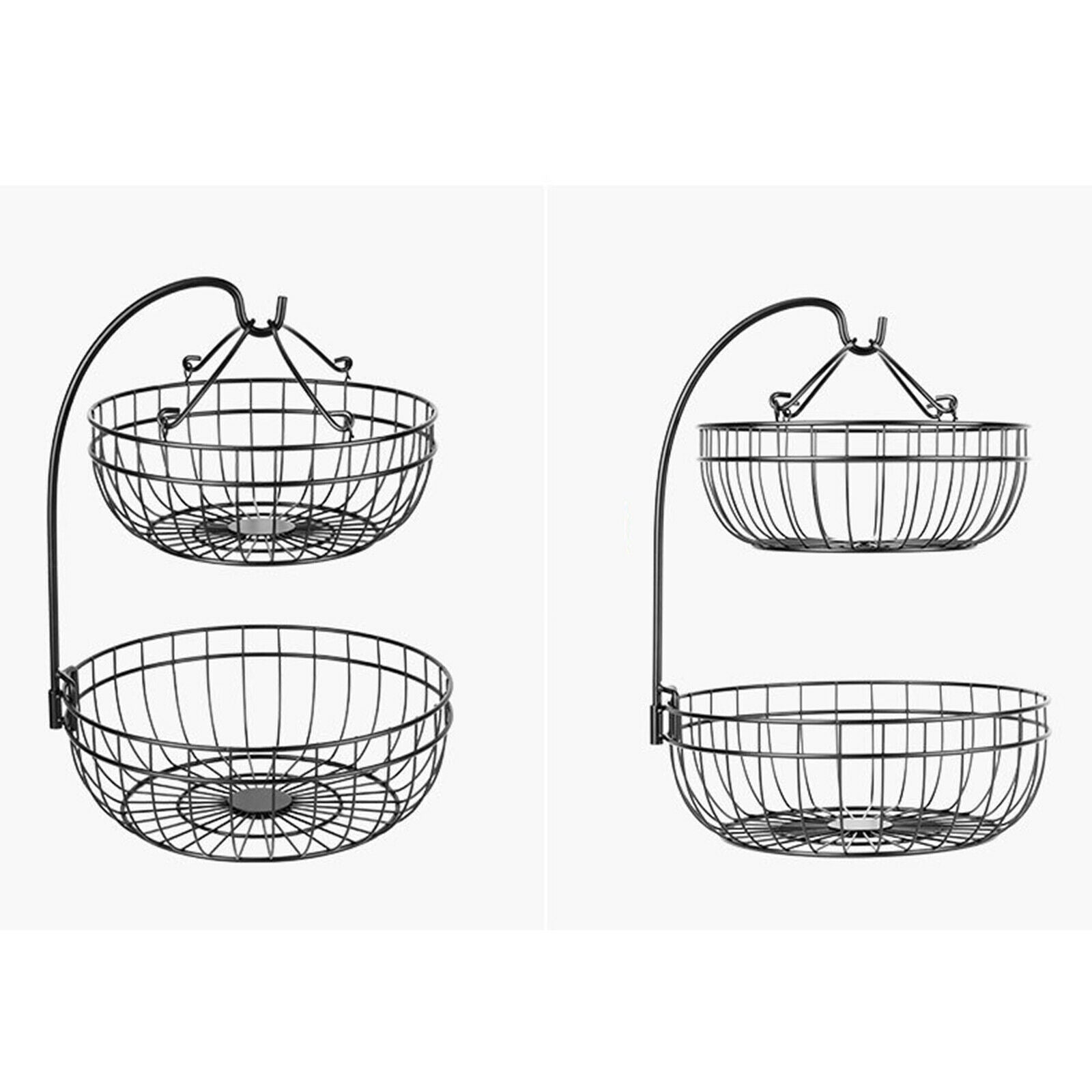Countertop Fruit Storage Basket Rack for Vegetables Kitchen Restaurant Table
