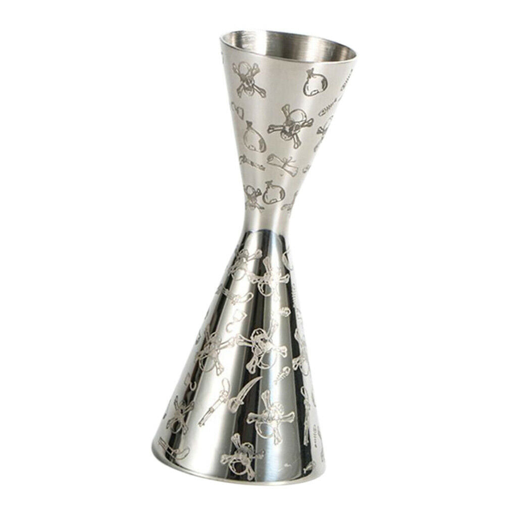 Cocktail Jigger Bartender Tool Mixer Measuring Cup Stainless 30/60ml Barware