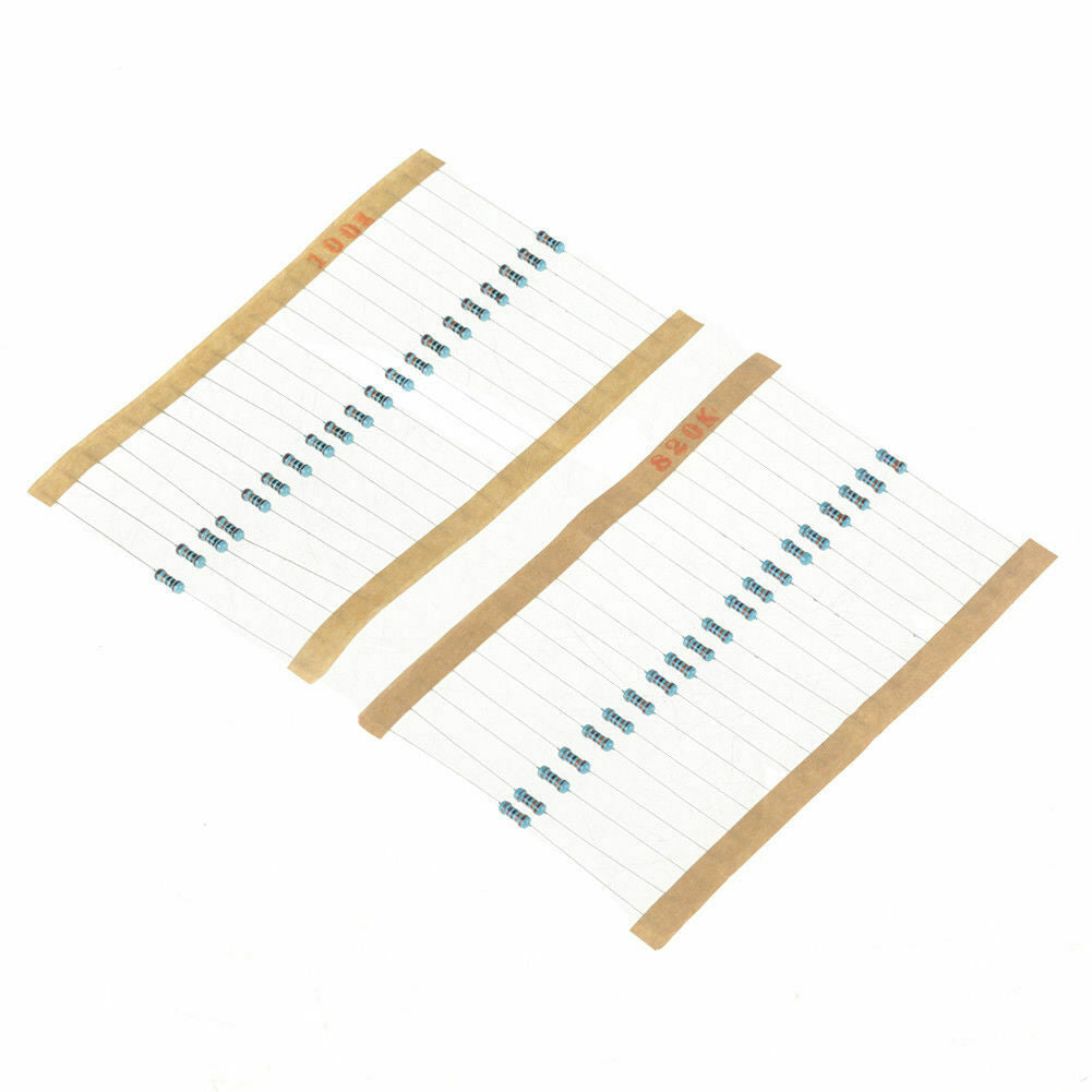 1460PCS 73 Values 1/4W 1% Metal Film Resistors Resistance Assortment Kit Set