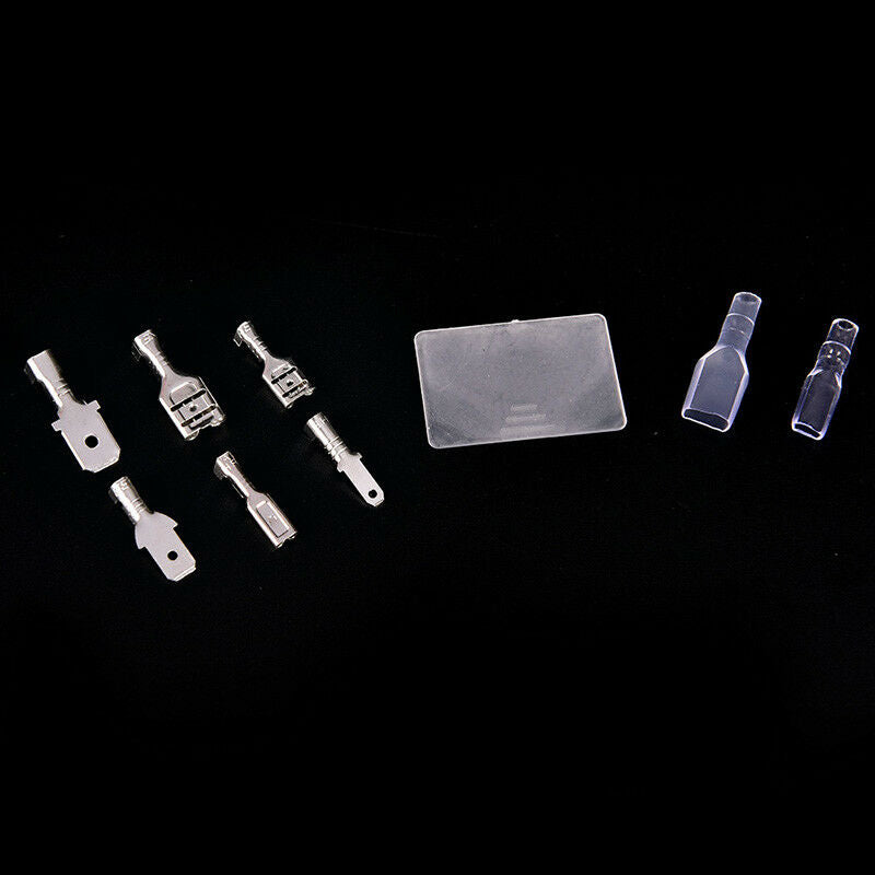 270X Female&Male Spade Connectors Wire Crimp Terminals Set 2.8Mm 4.8Mm 6.3MY1