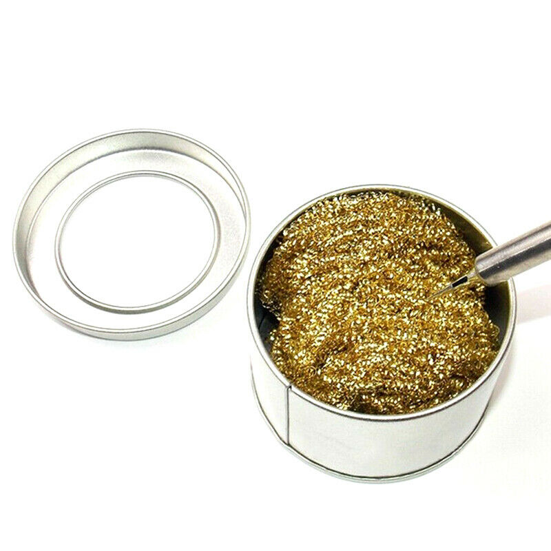 Welding Soldering Solder Iron Tip Cleaner Cleaning Steel Wire With Stand Se SJ