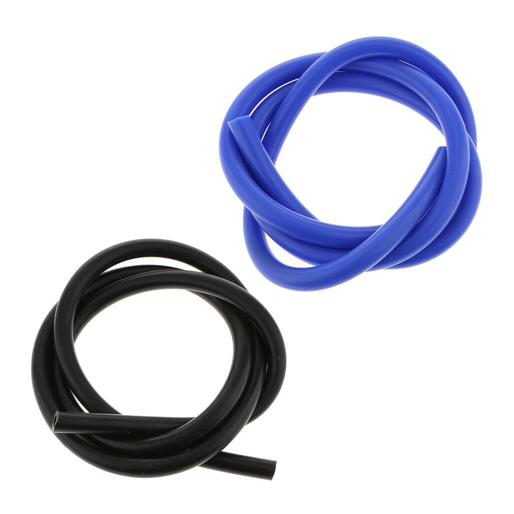 2 Pieces 8mm (5/16inch) Silicone Vacuum Hose 5 ft Blue Air Tube Pipe/Line/Tube