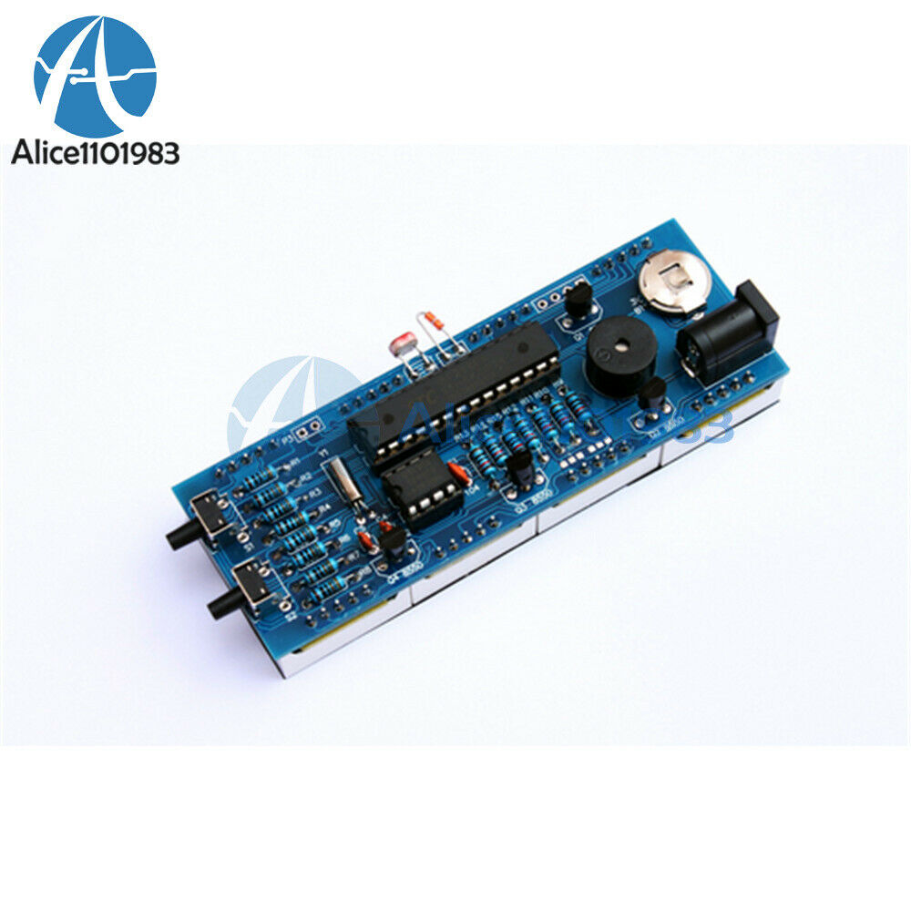 DC 5V Digital White LED 4-digit DIY Electronic Clock Temperature Thermometer
