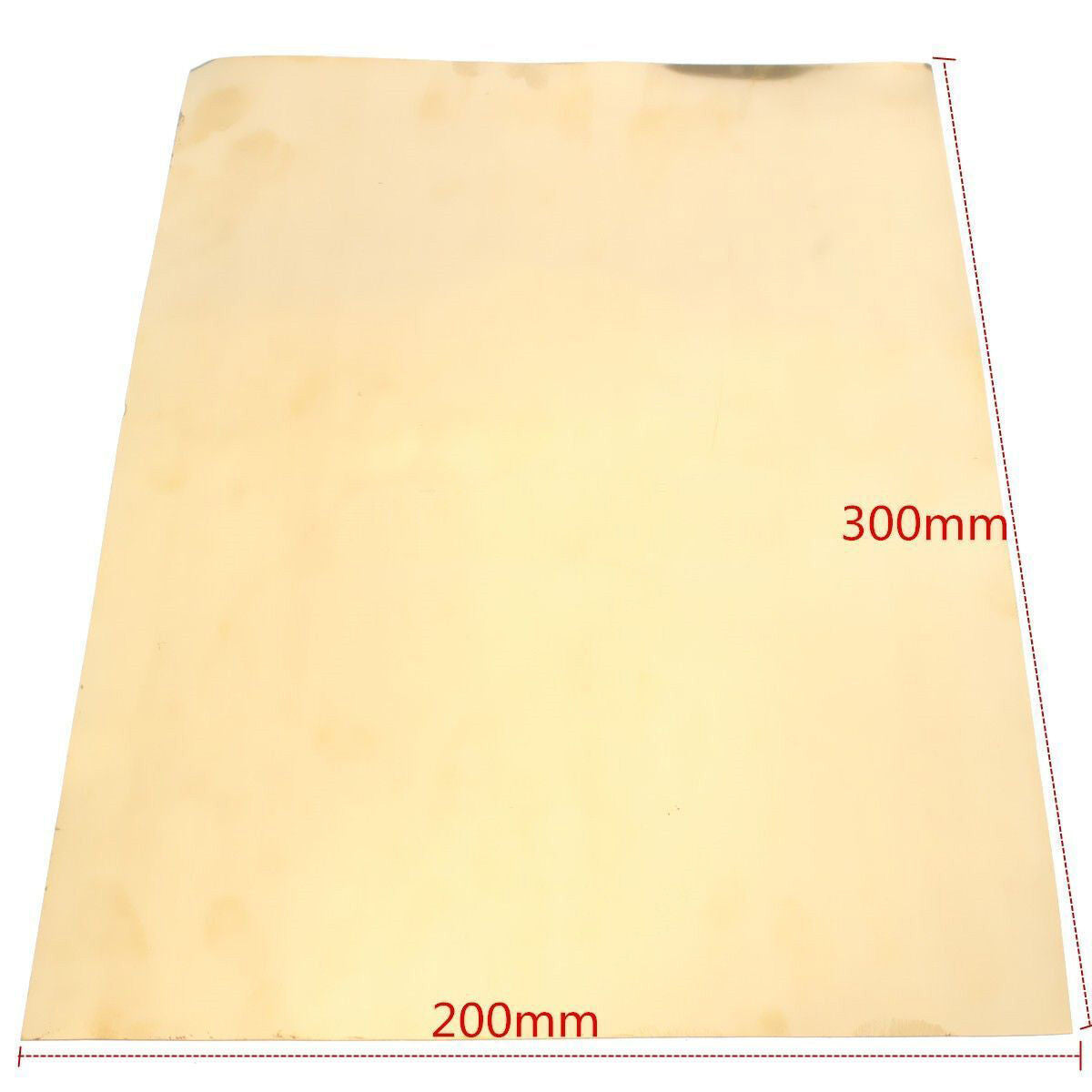 1pc New Brass Metal Thin Sheet Foil Plate Shim 0.2mm Thick 200mm x 300mm
