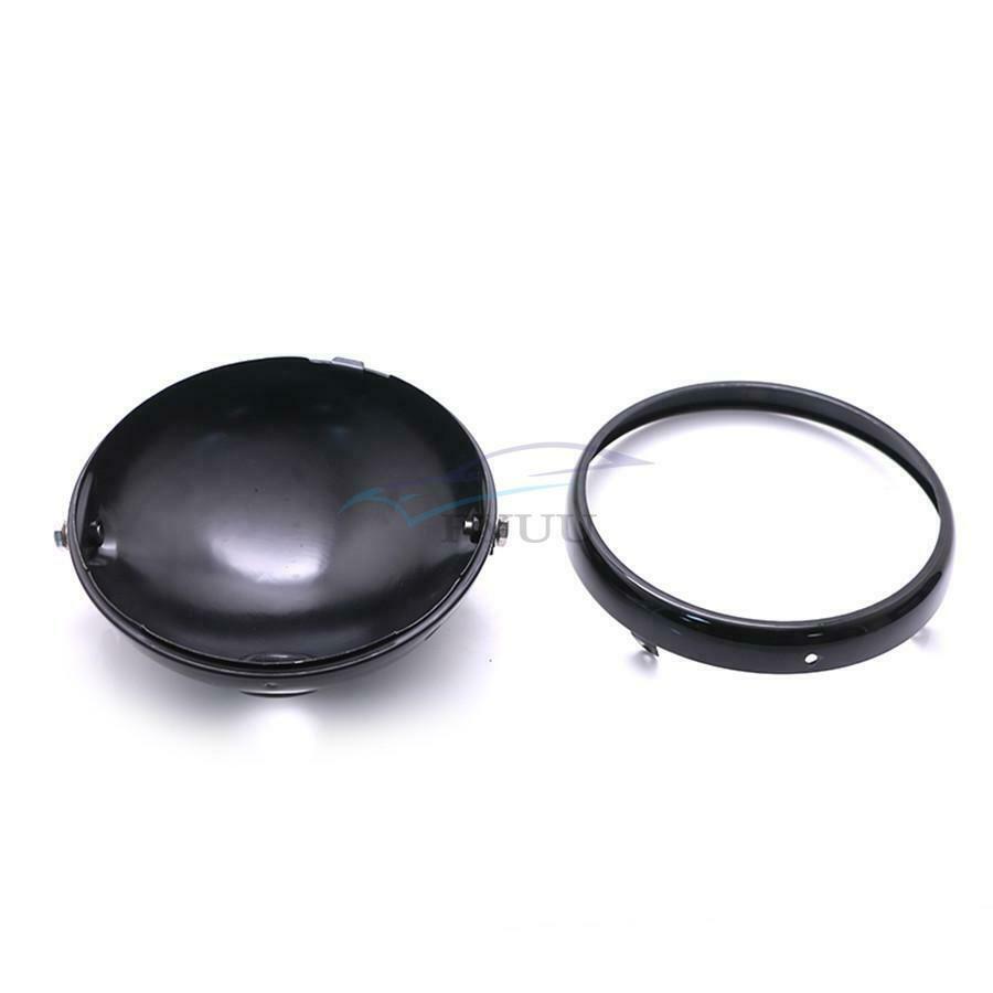 7-inch Aluminum Alloy Motorcycle Headlight Cover + 48MM Front Fork Fixing Clip