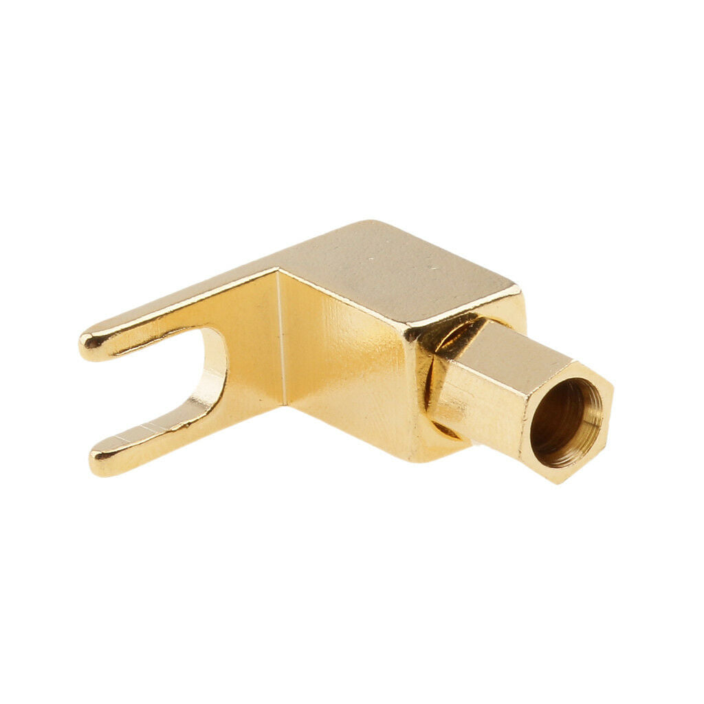 2pcs Hi-end Banana to Spade Adapter Plug / Speaker Cable Connector