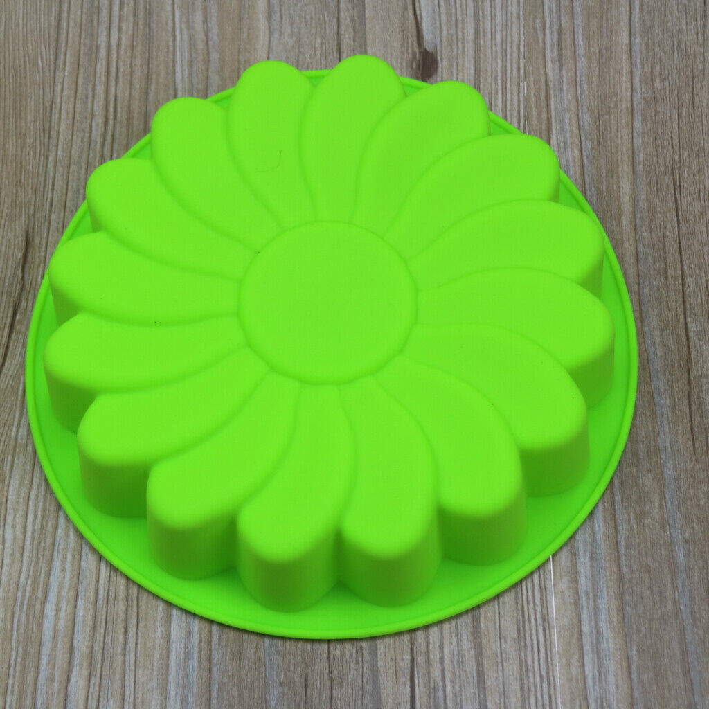 Round Non-Stick Silicone Cake Molds DIY Flower Pattern Cake Maker Baking Tool