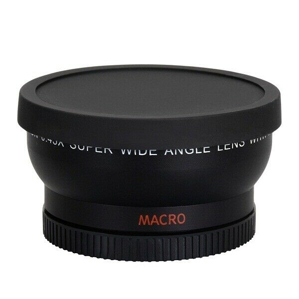 Universal 58mm 0.45X Digital Wide Angle Lens For Canon Nikon Sony Black