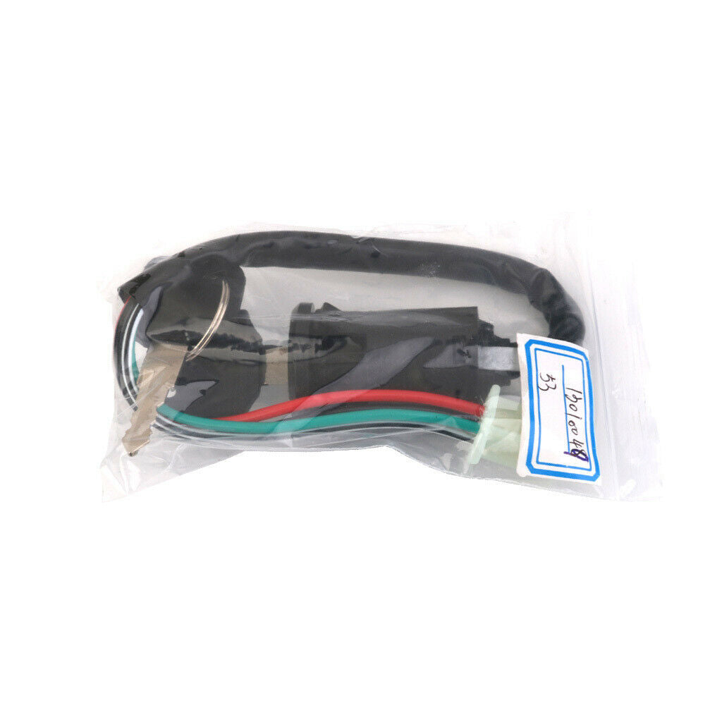 110cc-250cc Motor Bike 4 Wires Ignition Key Barrel Switch Set w/ 2 Keys