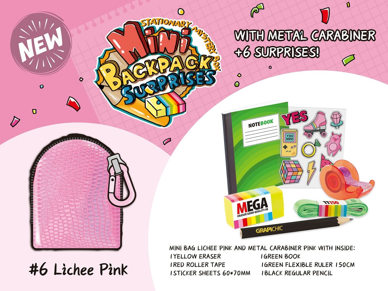 Real For Littles Mini Micro Backpack Collectable Stationery Surprises CA