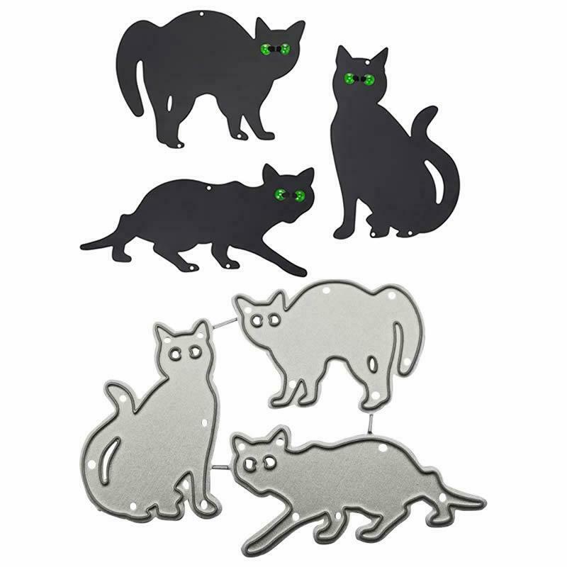 Three Cats Carbon Steel Cutting Dies DIY Scrapbooking Photo Album Embossing