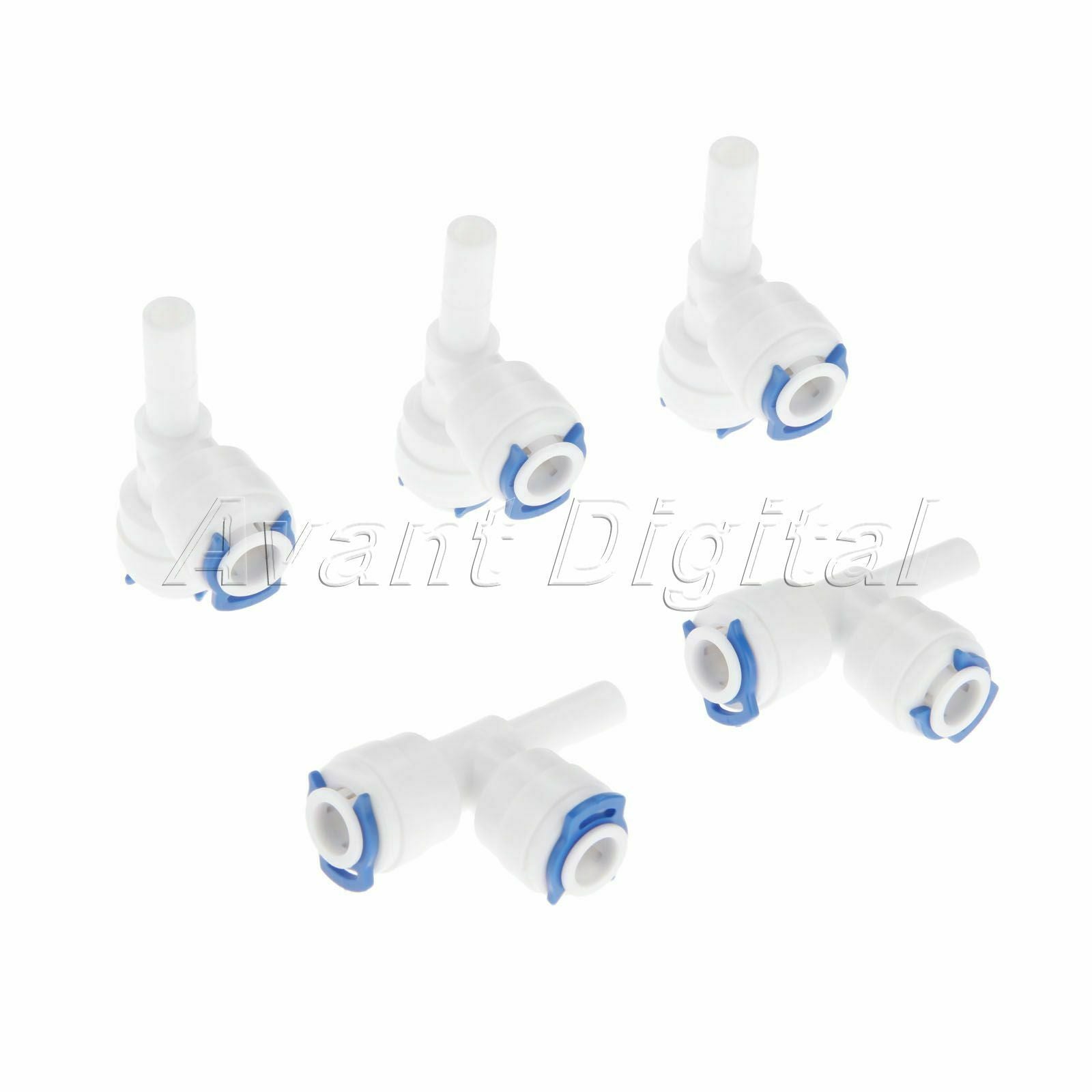 5x T Shape Water Purifiers Filters Connectors RO System Fortings 1/4" OD Hose