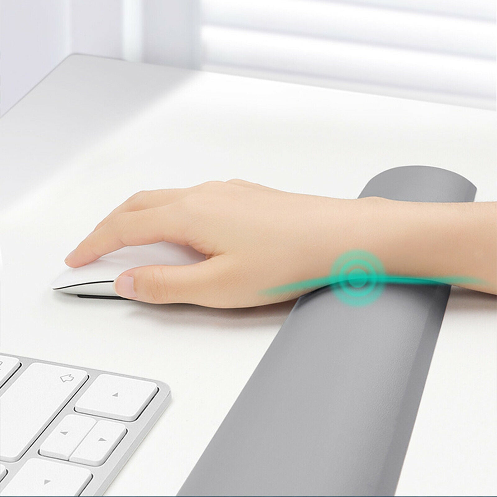 Keyboard Wrist Rest Pad Lightweight for Laptop Pain Relief A Large Size Pink
