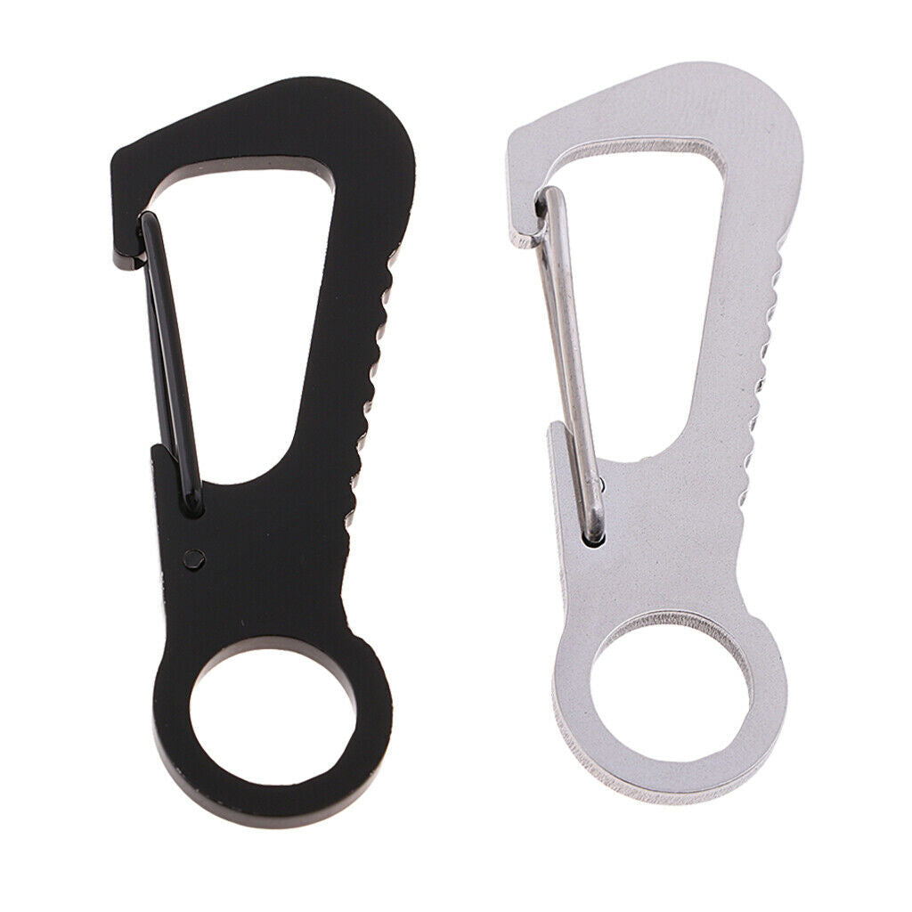 2Pcs Outdoor Keyring Buckle Quick Release Hooks Key Organizer Holder Keychain