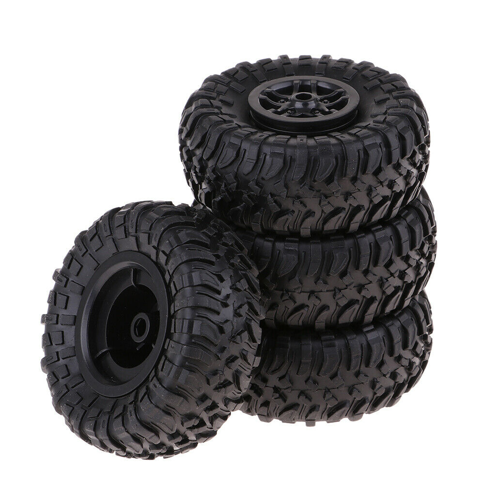 4x 1:12 On Road RC Car Racing Rubber Wheels Tyres Tires For D90 MN90 MN91