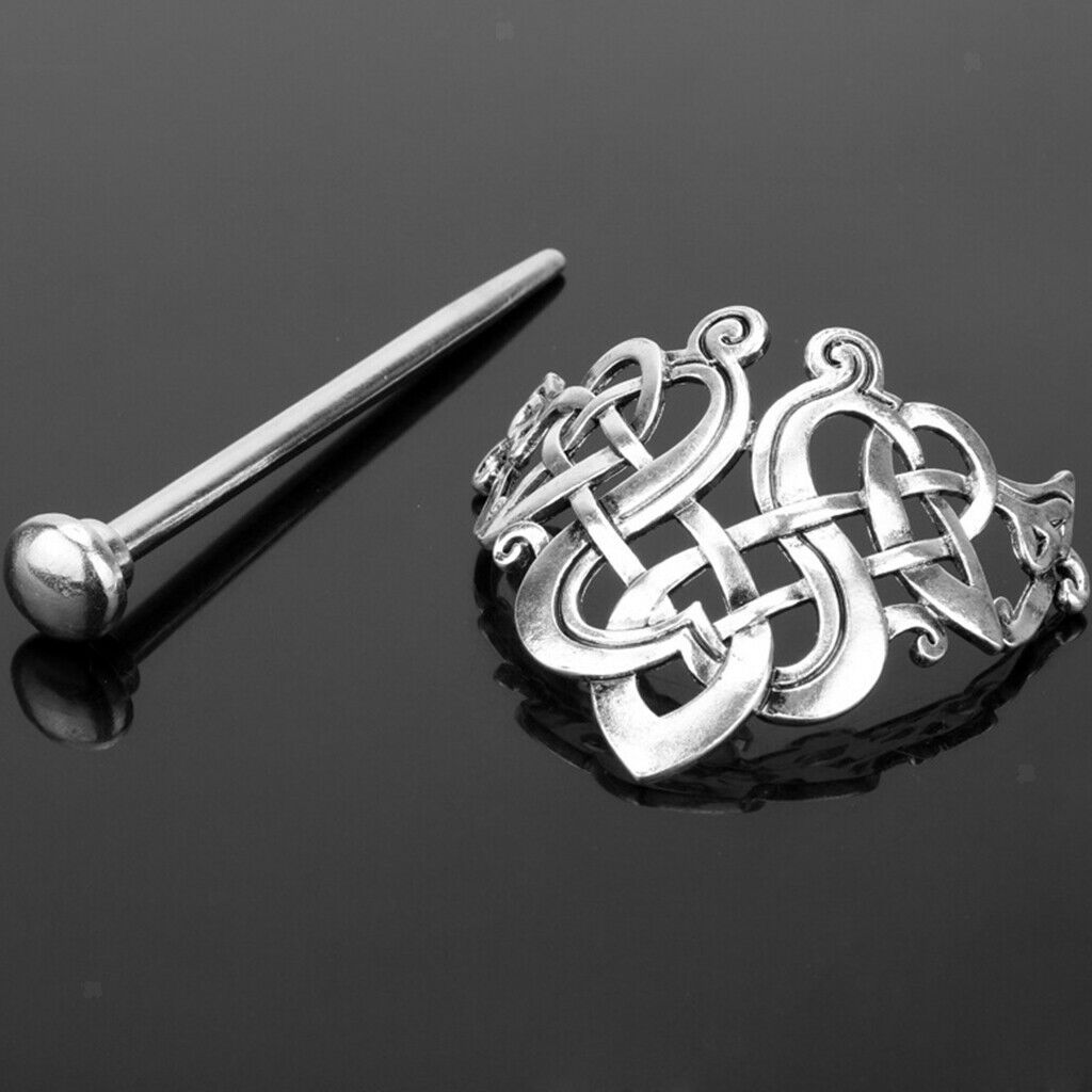 Exquisite Viking Celtic Hair Clip Women Alloy Stick Slide Hair Dress, Gift for