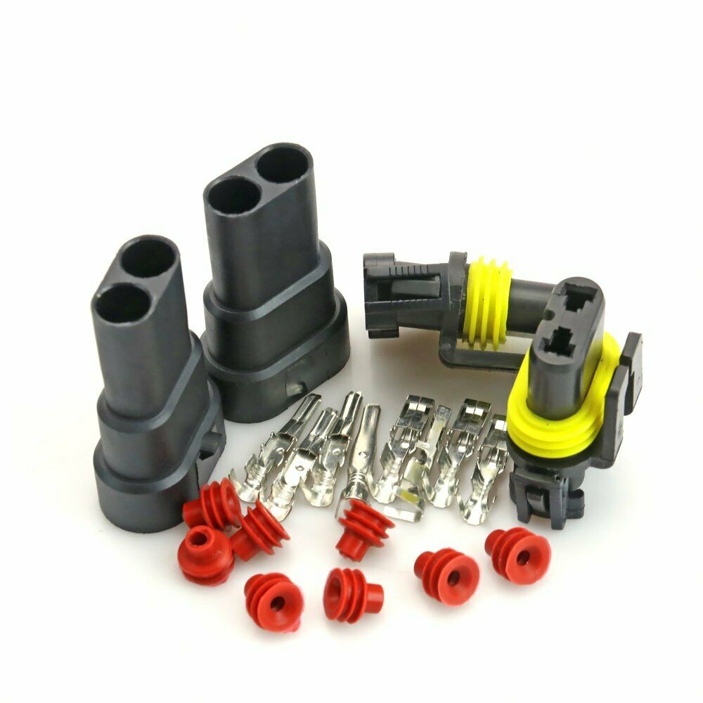 for HID Halogen Headlight 9005 9006 H10 Female Male Plug Bulb Connector Adapter