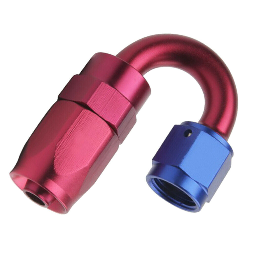 4x Reusable Anoized 6AN Straight Elbow 0 45 90 180 Degree AN6 Hose End