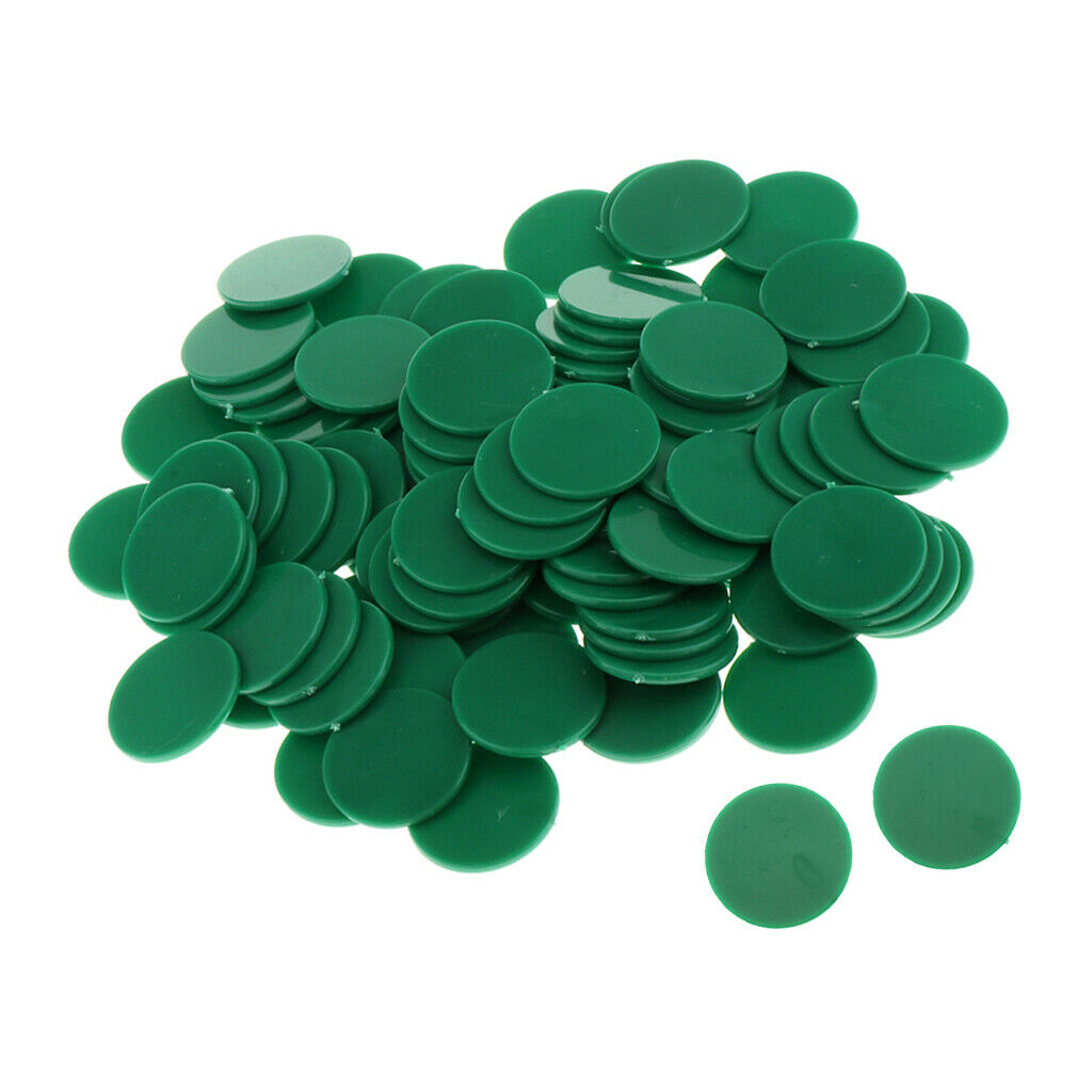 200x Poker Chips Printing Gaming Tokens barreled Chip money Boundless Green