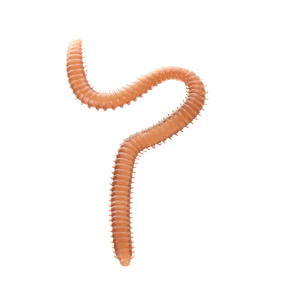 Fishing Soft Lures Earthworm Bait Flavored Worm Lures for Any Freshwater and
