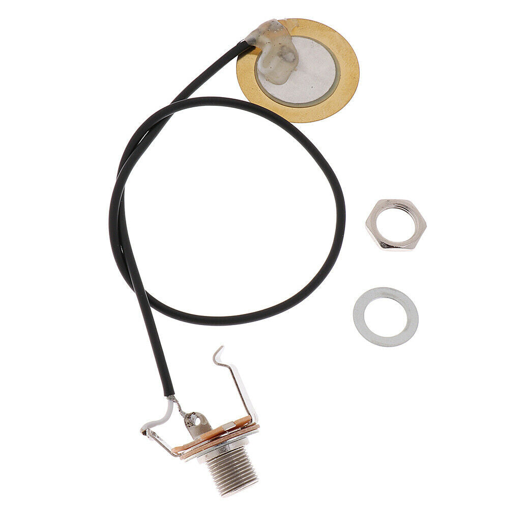 2 Pieces Prewired Pickup Piezo Transducer Amplifier for Violin